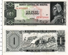 Продать Банкноты Боливия 1 песо 1962 