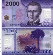 Продать Банкноты Чили 2000 песо 2009 Пластик