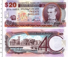 Продать Банкноты Барбадос 20 долларов 2012 