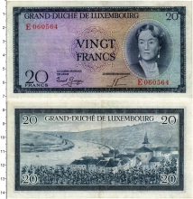 Продать Банкноты Люксембург 20 франков 1955 