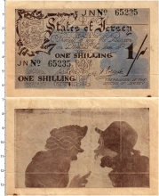 Продать Банкноты Остров Джерси 1 шиллинг 1941 