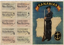 Продать Банкноты Испания Полный лист купонов 1941 