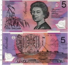 Продать Банкноты Австралия 5 долларов 0 Пластик