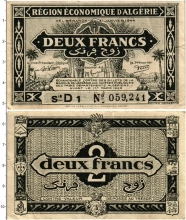 Продать Банкноты Алжир 2 франка 1944 