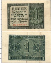 Продать Банкноты Польша 1 злотый 1941 