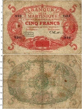 Продать Банкноты Мартиника 5 франков 0 