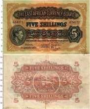 Продать Банкноты Восточная Африка 5 шиллингов 1950 