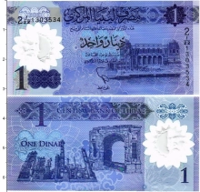 Продать Банкноты Ливия 1 динар 2019 Пластик