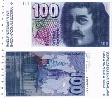 Продать Банкноты Швейцария 100 франков 0 