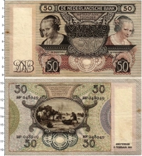Продать Банкноты Нидерланды 50 гульденов 1941 