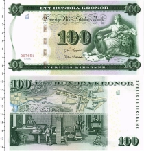 Продать Банкноты Швеция 100 крон 2005 