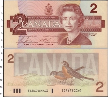 Продать Банкноты Канада 2 доллара 1986 