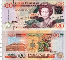 Продать Банкноты Карибы 20 долларов 0 