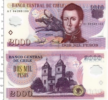 Продать Банкноты Чили 2000 песо 2004 