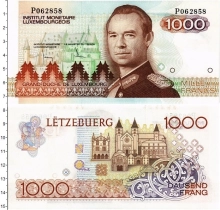Продать Банкноты Люксембург 1000 франков 1985 