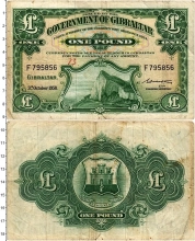 Продать Банкноты Гибралтар 1 фунт 1958 