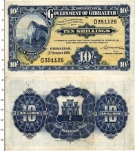 Продать Банкноты Гибралтар 10 шиллингов 1958 