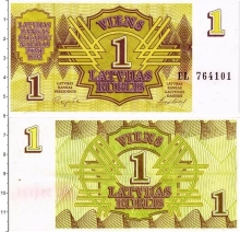 Продать Банкноты Латвия 1 рубль 1992 