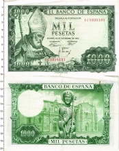 Продать Банкноты Испания 1000 песет 1965 
