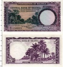Продать Банкноты Нигерия 5 шиллингов 1958 