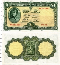 Продать Банкноты Ирландия 1 фунт 1974 