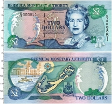 Продать Банкноты Бермудские острова 2 доллара 2000 