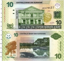 Продать Банкноты Суринам 10 долларов 2004 