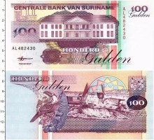 Продать Банкноты Суринам 100 гульденов 1998 