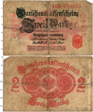 Продать Банкноты Германия 2 марки 1914 