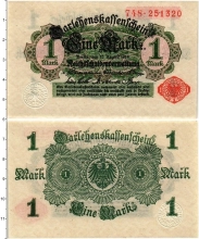 Продать Банкноты Германия 1 марка 1914 