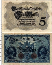 Продать Банкноты Германия 5 марок 1914 