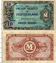 Продать Банкноты Германия 10 марок 1944 