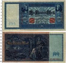 Продать Банкноты Германия 100 марок 1910 