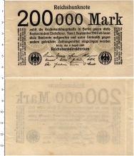 Продать Банкноты Веймарская республика 200000 марок 1923 