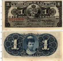 Продать Банкноты Куба 1 песо 1896 