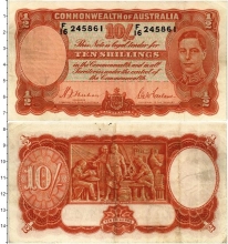 Продать Банкноты Австралия 10 шиллингов 1939 