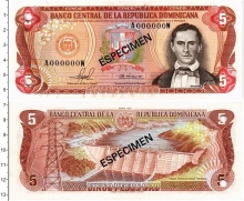 Продать Банкноты Доминиканская республика 5 песо 1996 