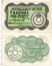 Продать Банкноты Фиджи 1 пенни 1942 