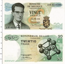 Продать Банкноты Бельгия 20 франков 1964 