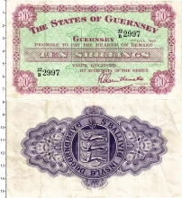 Продать Банкноты Гернси 10 шиллингов 1966 