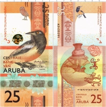Продать Банкноты Аруба 25 флоринов 2019 