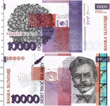 Продать Банкноты Словения 10000 толар 2004 