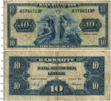 Продать Банкноты ФРГ 10 марок 1949 