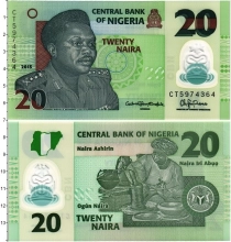 Продать Банкноты Нигерия 20 найра 2015 Пластик