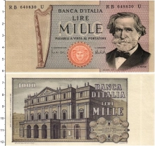 Продать Банкноты Италия 1000 лир 1969 