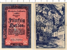 Продать Банкноты Лихтенштейн 50 хеллеров 1920 