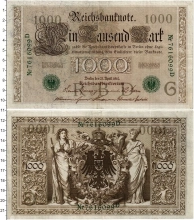 Продать Банкноты Германия 1000 марок 1910 