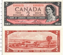 Продать Банкноты Канада 2 доллара 1954 