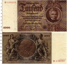 Продать Банкноты Третий Рейх 1000 марок 1936 