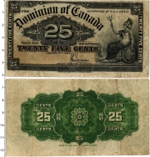 Продать Банкноты Канада 25 центов 1900 